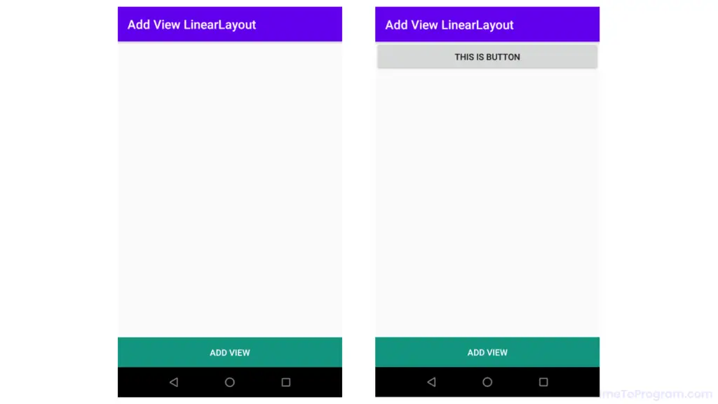 adding view to linear layout android kotlin output