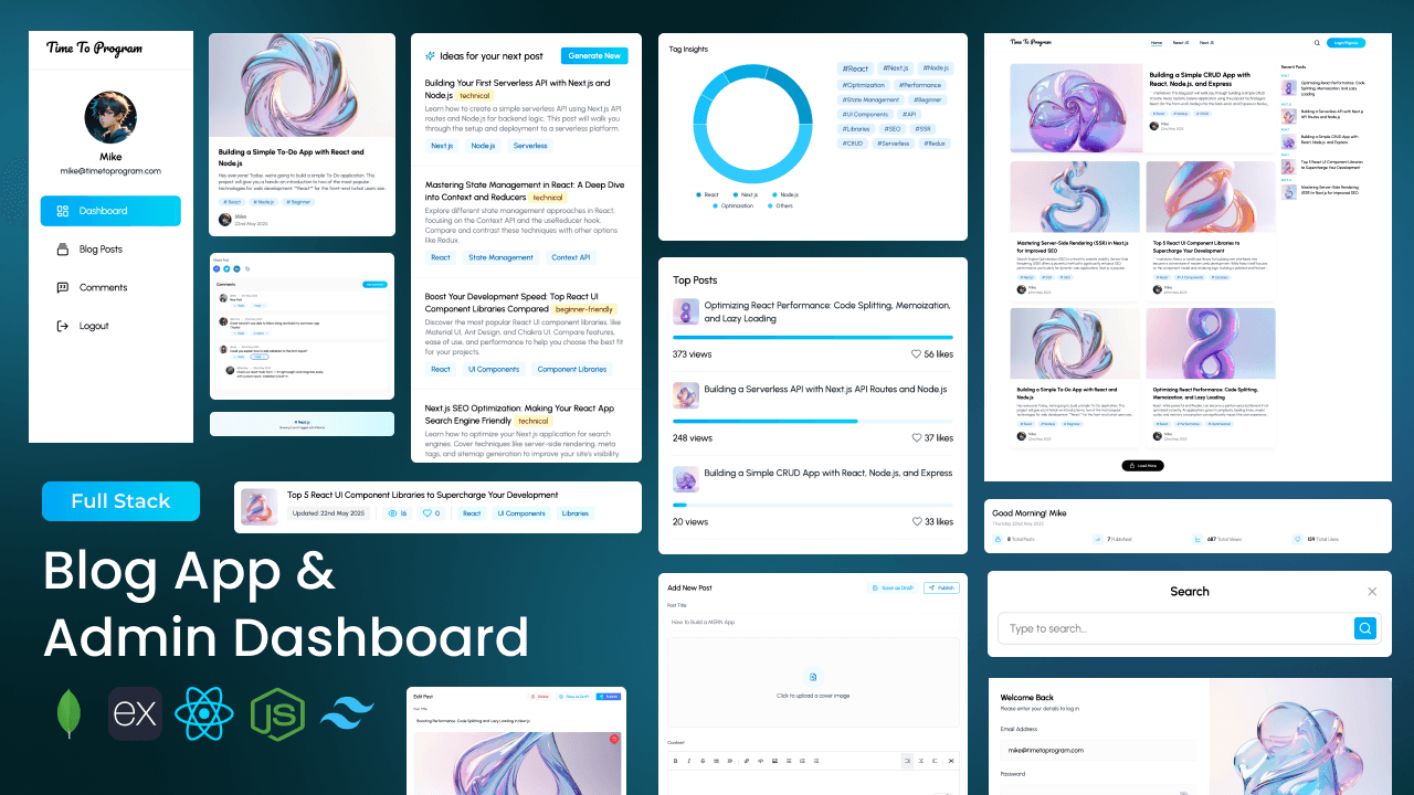 Full-Stack MERN Blog with Markdown & AI Post Generator