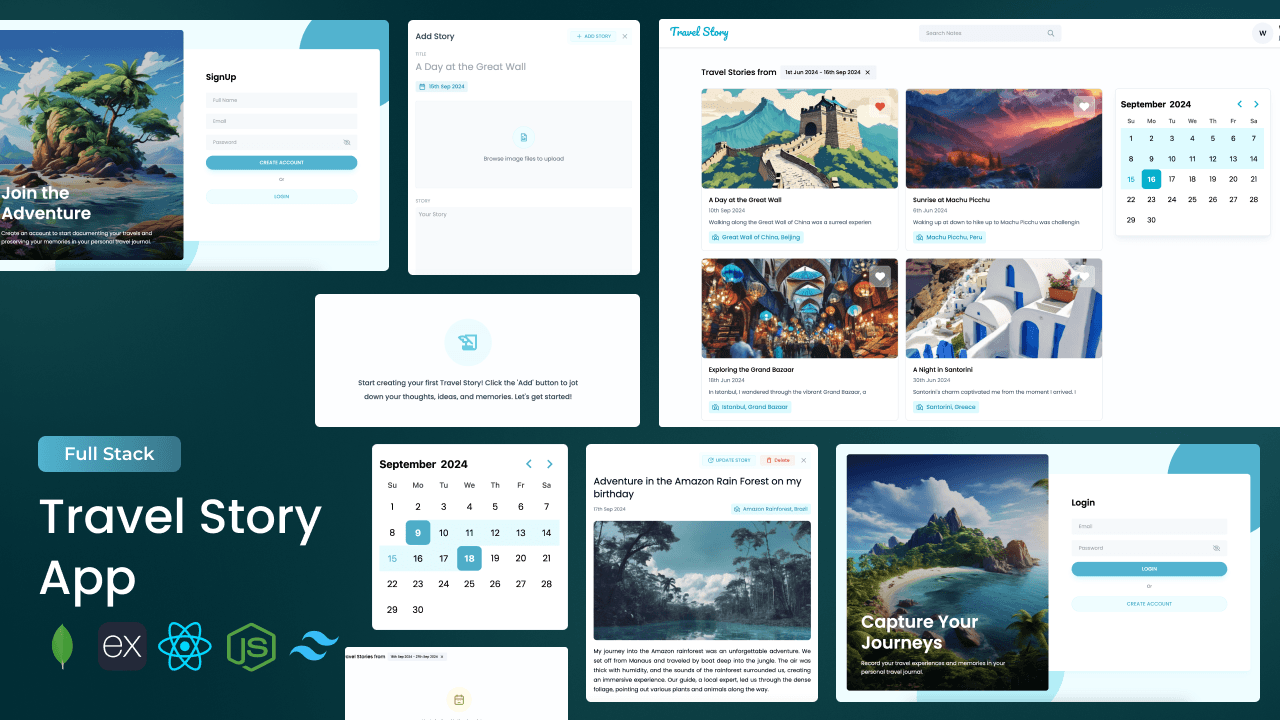 Full Stack Travel Story App