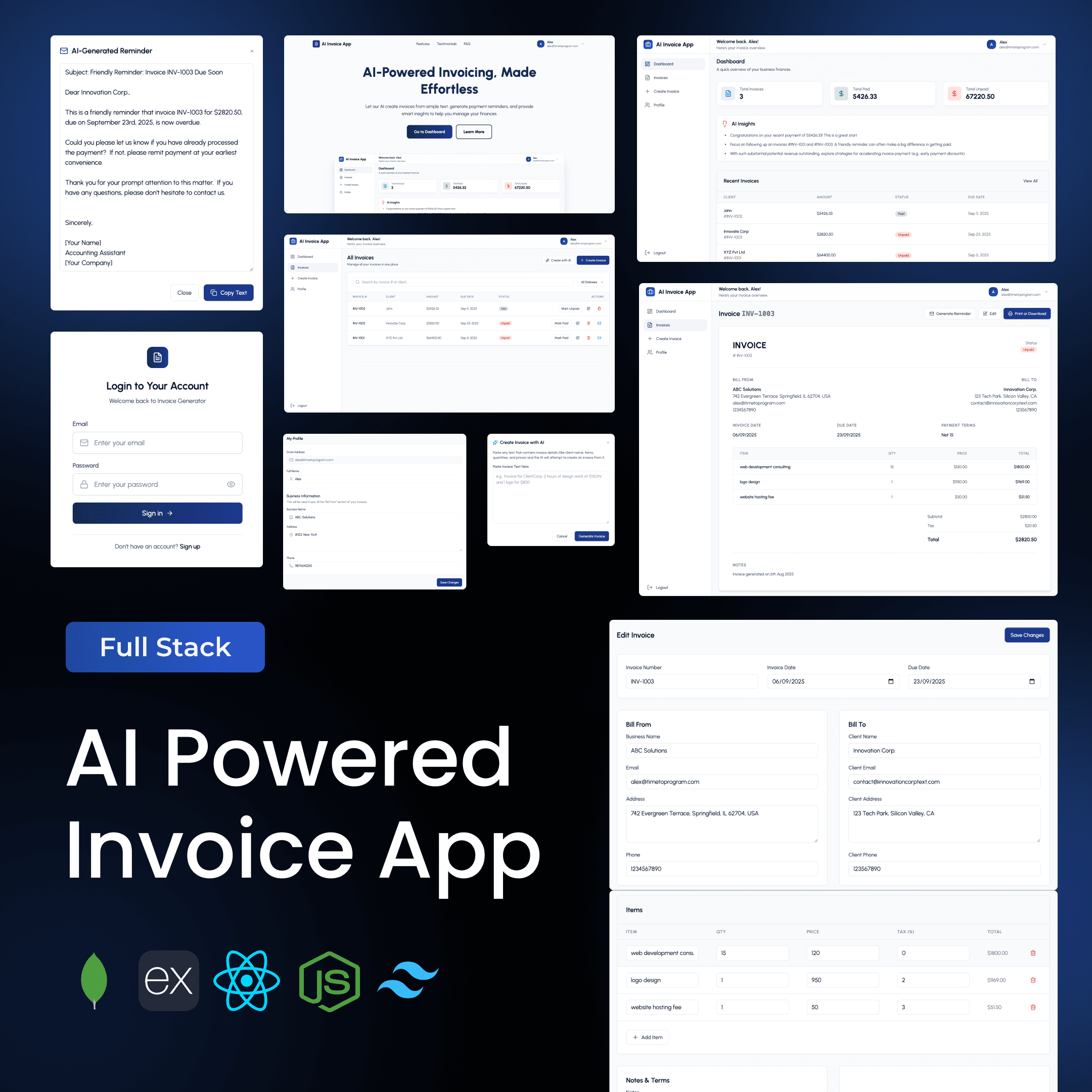AI Invoice Generator