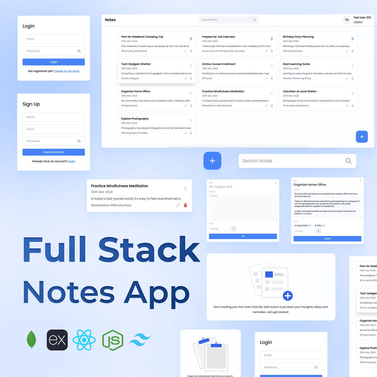 Full Stack Notes App using MERN