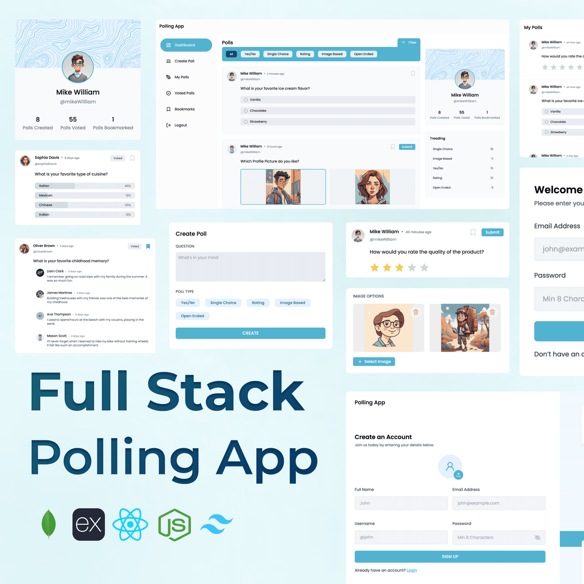 Full Stack Polling App using MERN