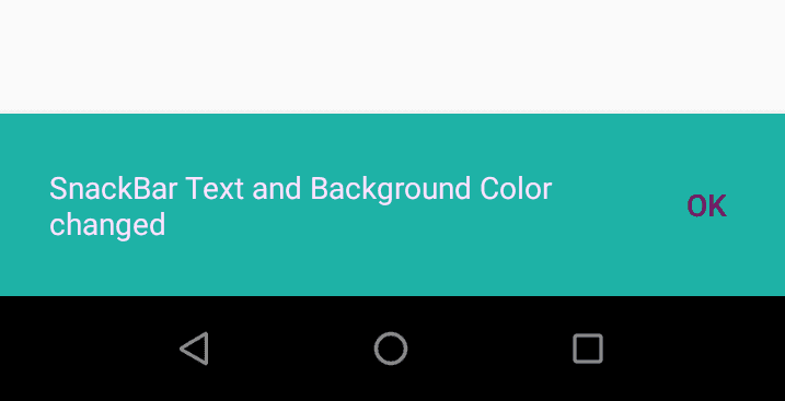 android snackbar color changed kotlin