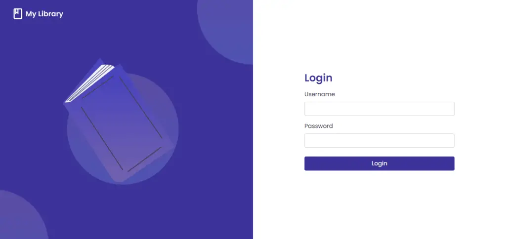 library login page